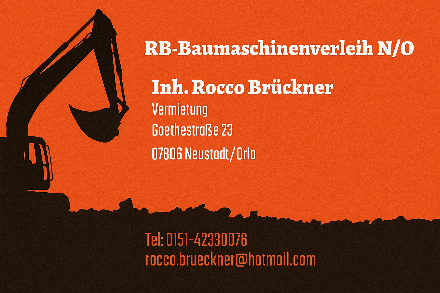 RB-Baumaschinenverleih Neustadt Orla